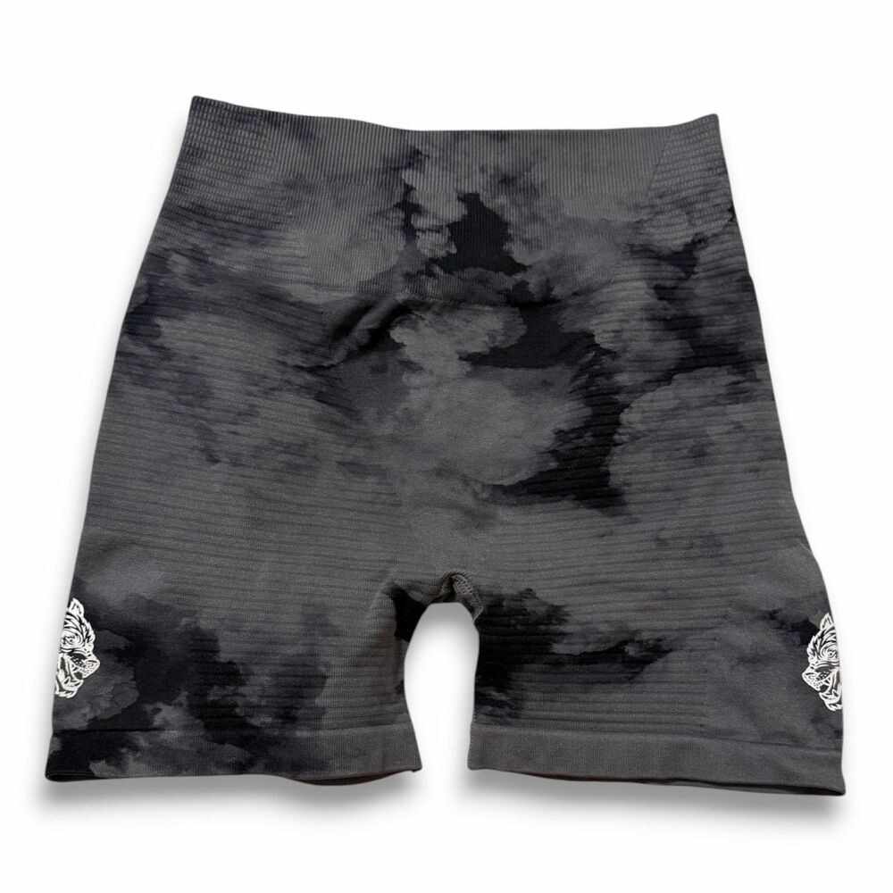 Darc Sport Dual Everson Seamless “Valencourt” Shorts in Black Ghost Clouds Small